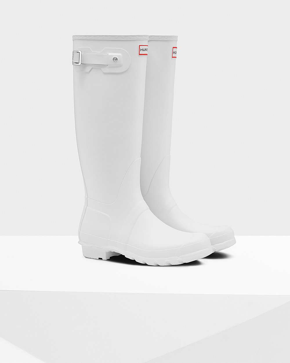 Womens Hunter Tall Rain Boots White - Original - 9750284-RV